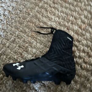 Under Armour Highlight MC Mens 7 Black Running Football Cleats High Top